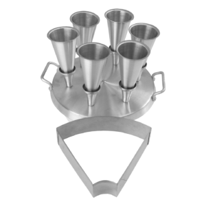 FORMA DE PIZZA CONE COM 6 CONES