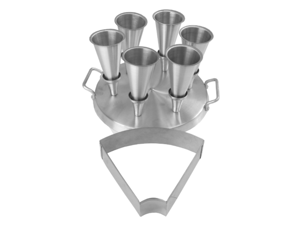 FORMA DE PIZZA CONE COM 6 CONES - Romão Loja dos Chefs